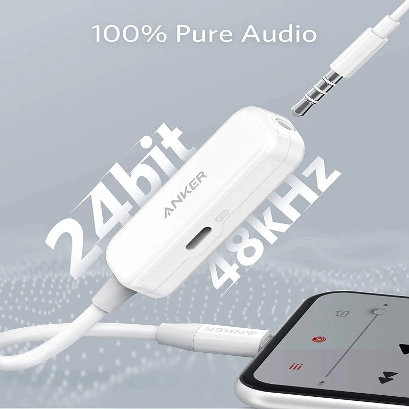 Anker 2-in-1 Audio & Lightning Charging Adapter 3.5mm Headphone Jack MFi-Certified - Image 4