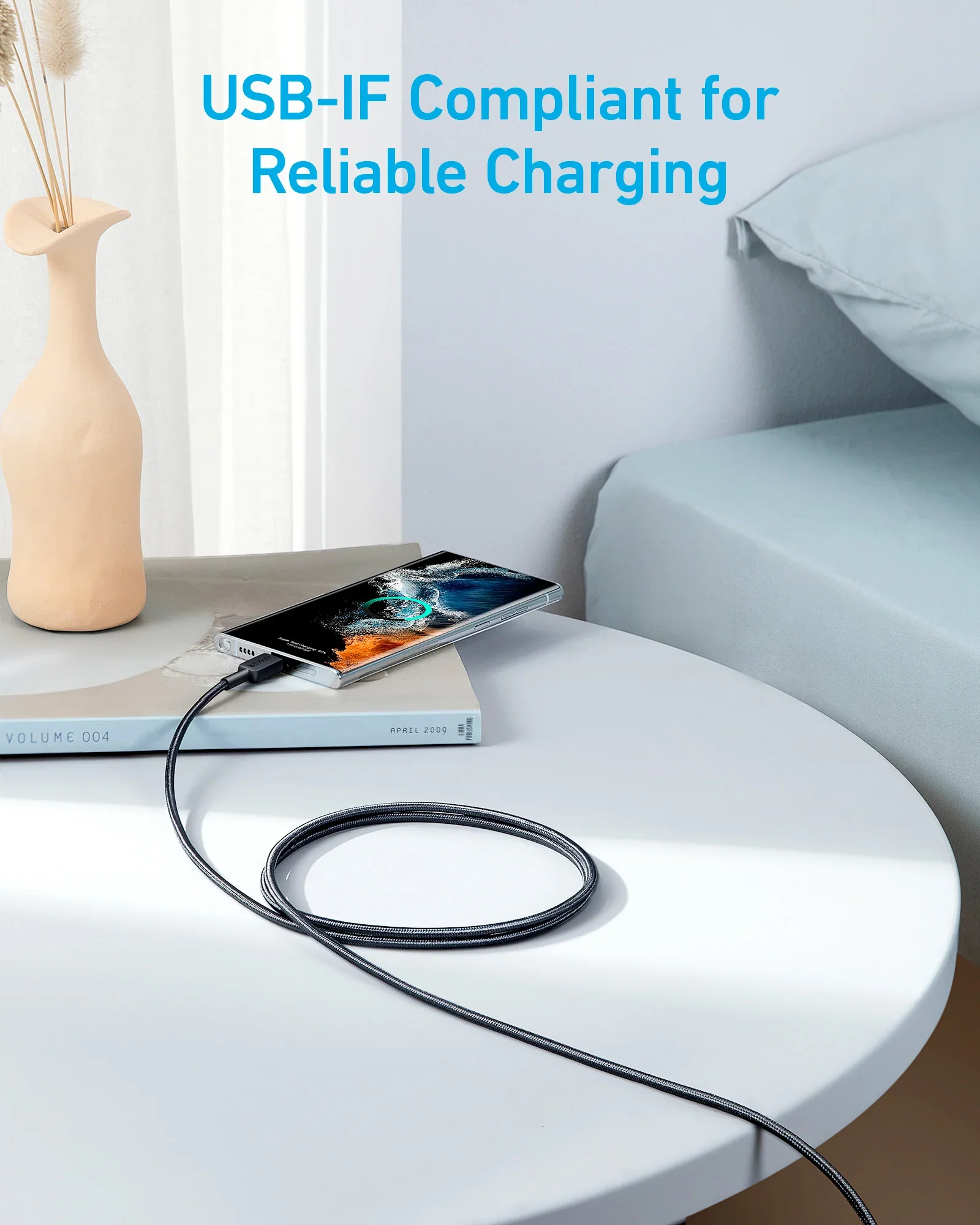 Anker 322 USB-C to USB-C Cable 3ft - Black - Image 4