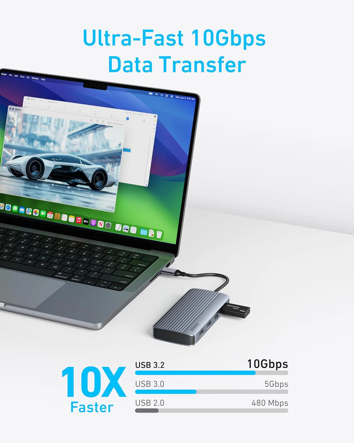 Anker 7-in-1 USB-C Hub, Dual Monitor USB C Docking Station - Image 4