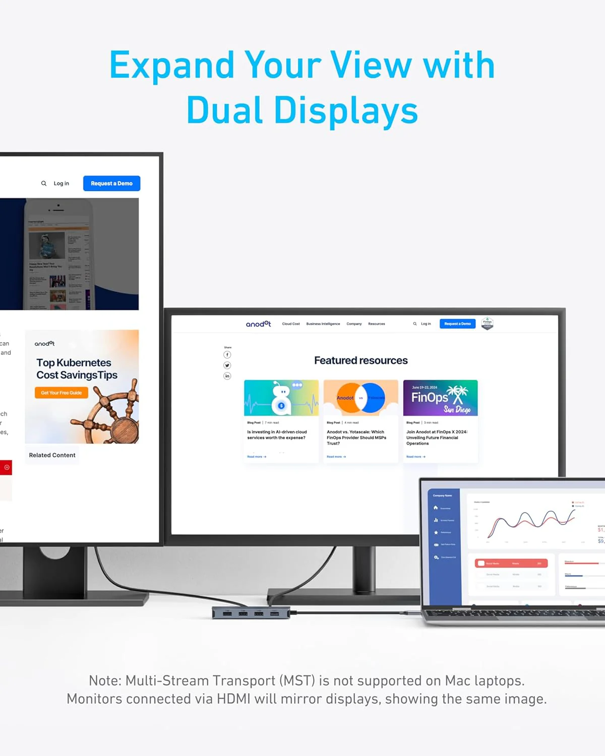 Anker 7-in-1 USB-C Hub, Dual Monitor USB C Docking Station - Image 6