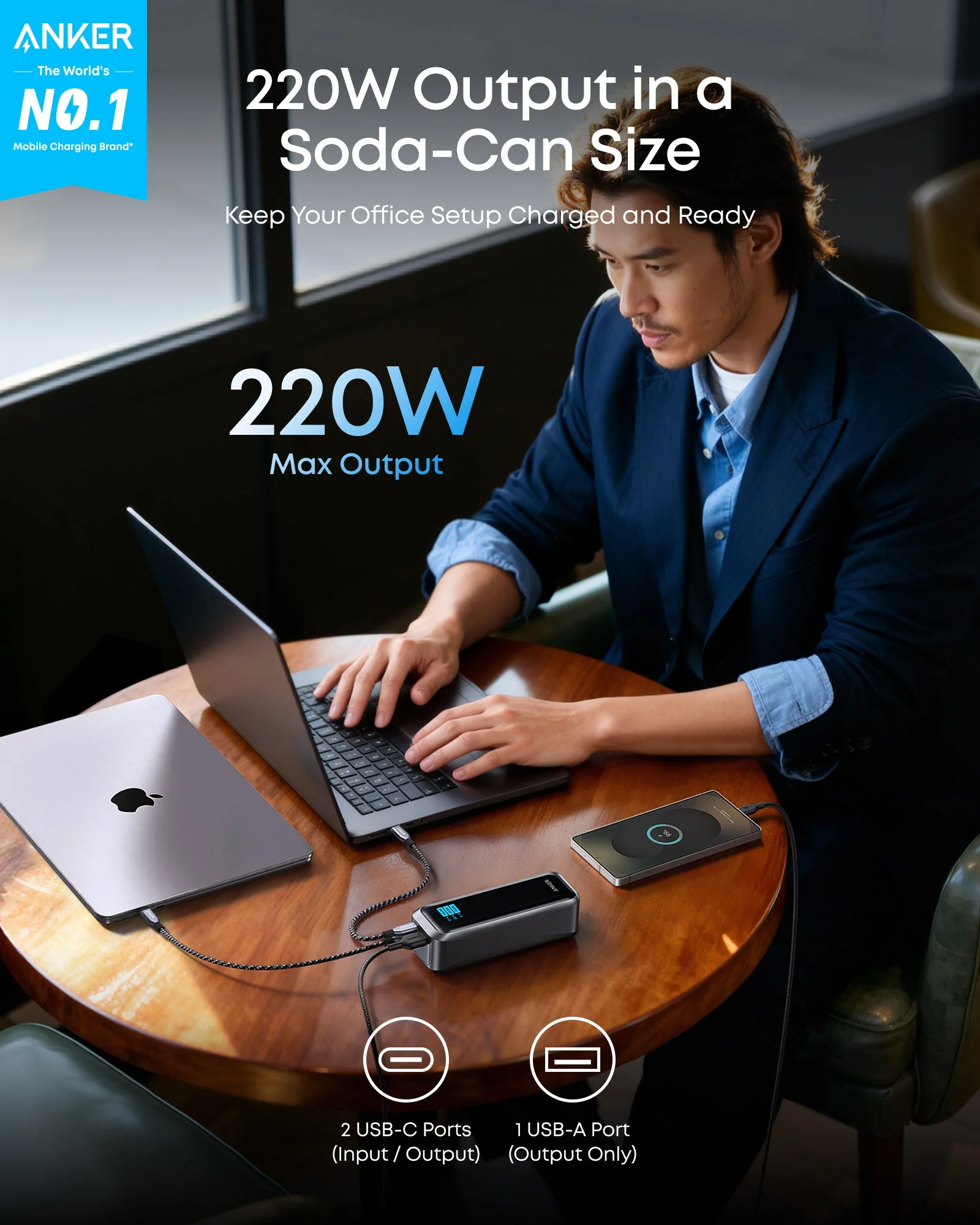 Anker Prime Power Bank (20K, 220W) - Image 3