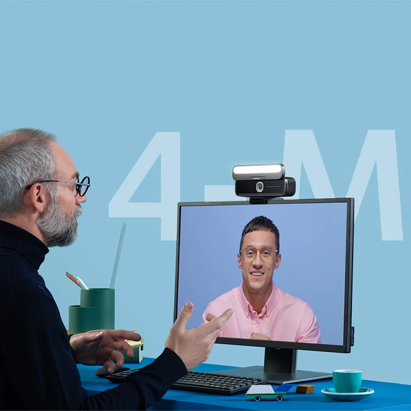 Anker Work B600 Video Bar with 4-in-1 Design (2K Cam with Speaker, Mic, Light) - Image 6